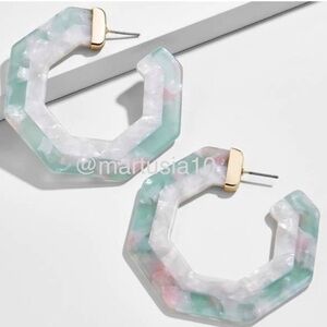 BAUBLEBAR DEIDRE RESIN HOOP EARRINGS